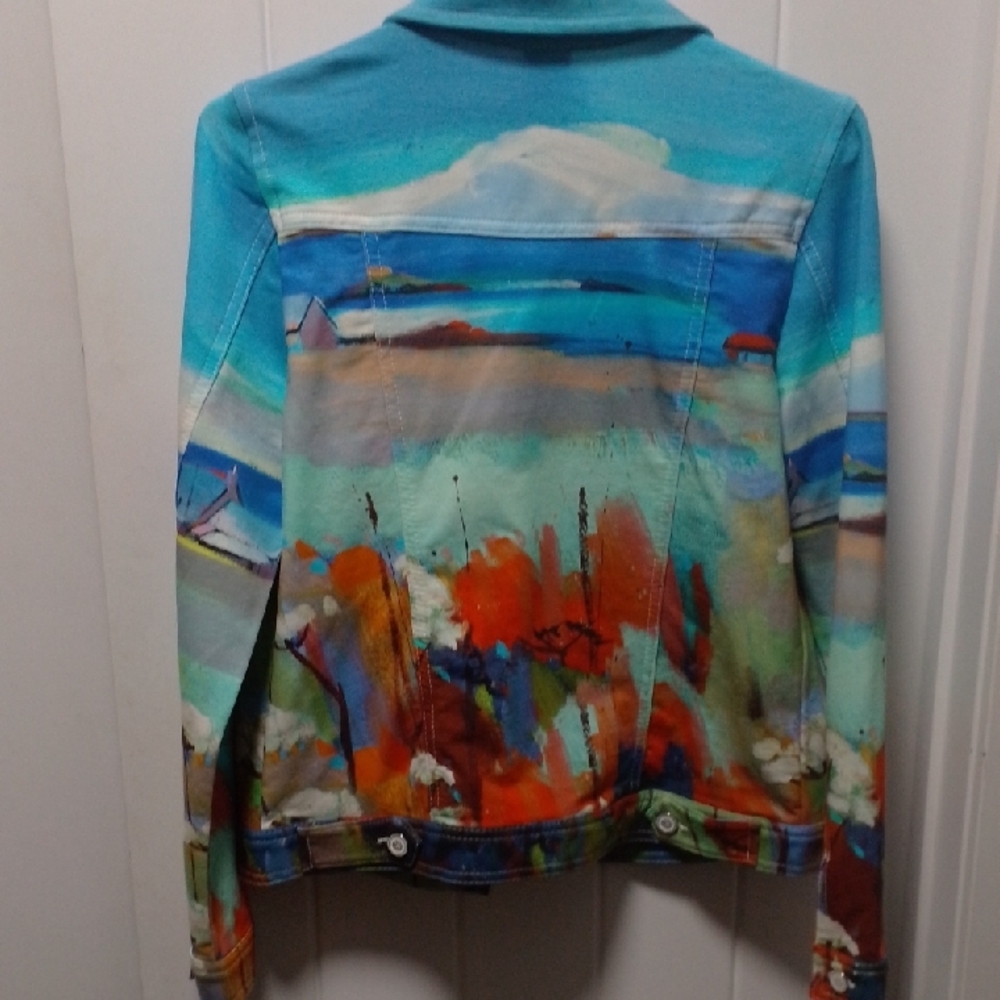 Vibrant Multicolor Art By Dolcezza Jacket - Picture 5 of 8